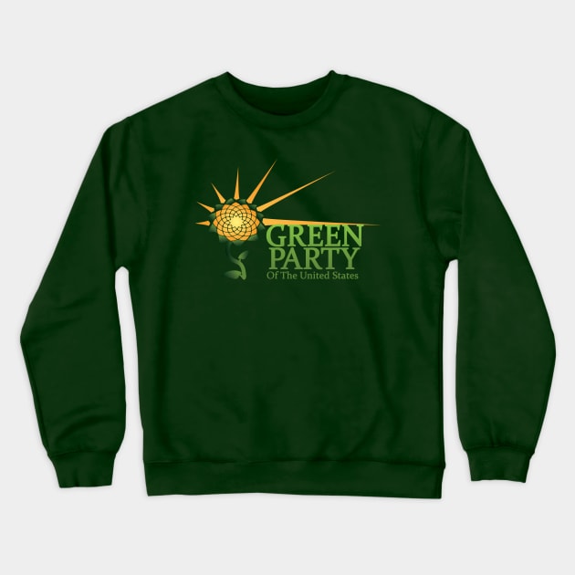 Green Party Logo Design Crewneck Sweatshirt by WallHaxx